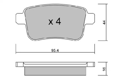 Комплект тормозных колодок AISIN BPRE-2005